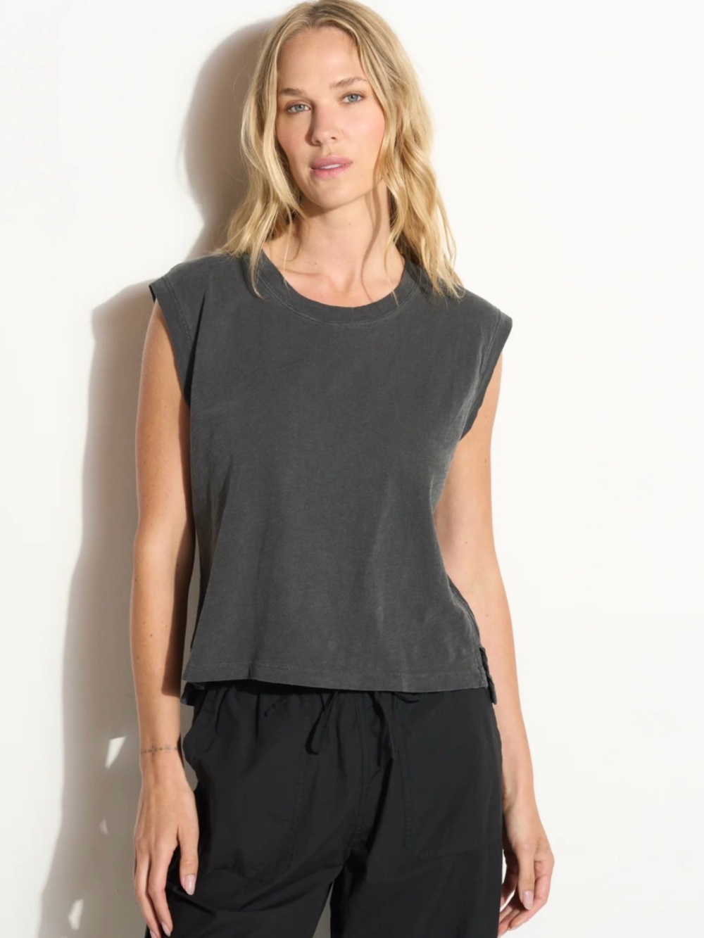 Rowan Savannah Muscle Tank Top - faded black (Charcoal)